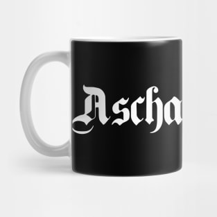 Aschaffenburg written with gothic font Mug